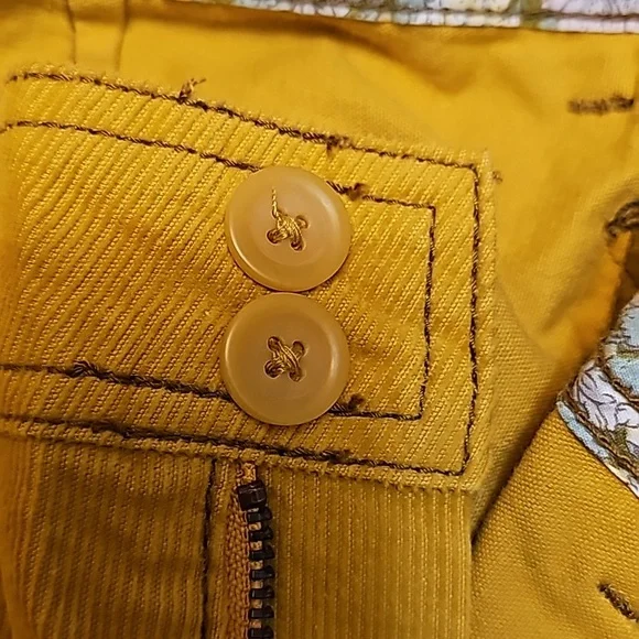prAna Suki Corduroy Mustard Gold Shorts Low Rise Bottoms Fall Women's Sz 6 NWT - Picture 11 of 13